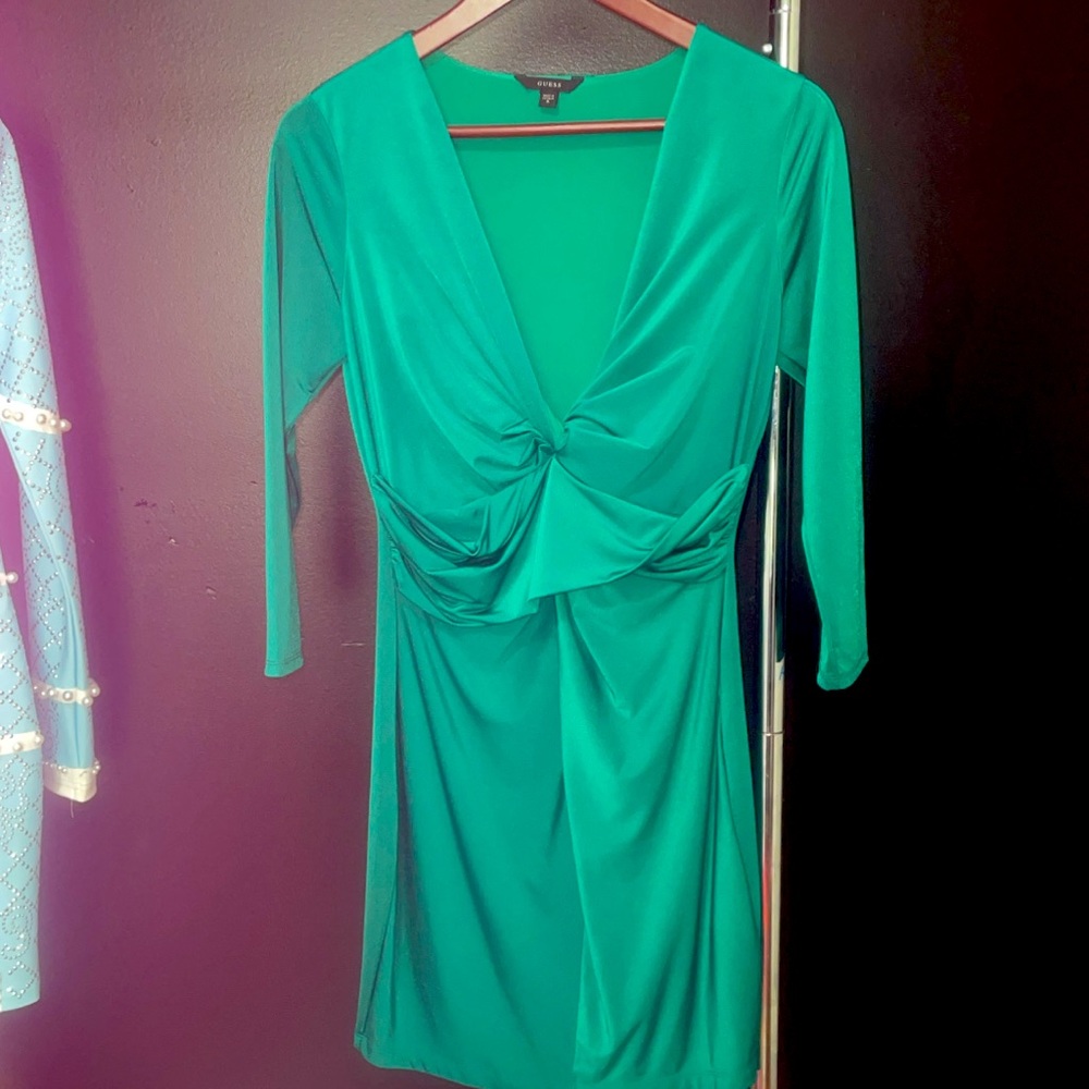 Guess Mini Dress in Emerald Green